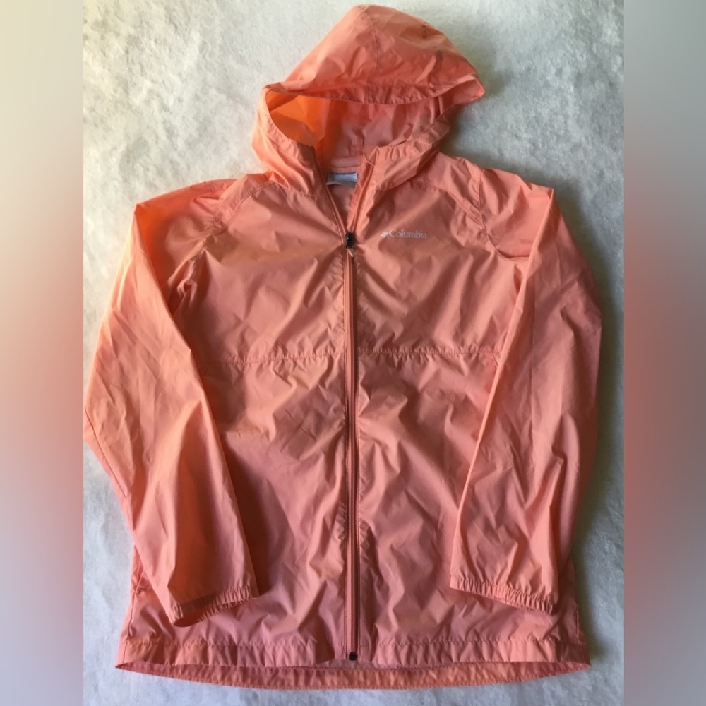 COLUMBIA Kids Girls size XL 18/20 SWITCHBACK ll LIGHT RAIN JACKET